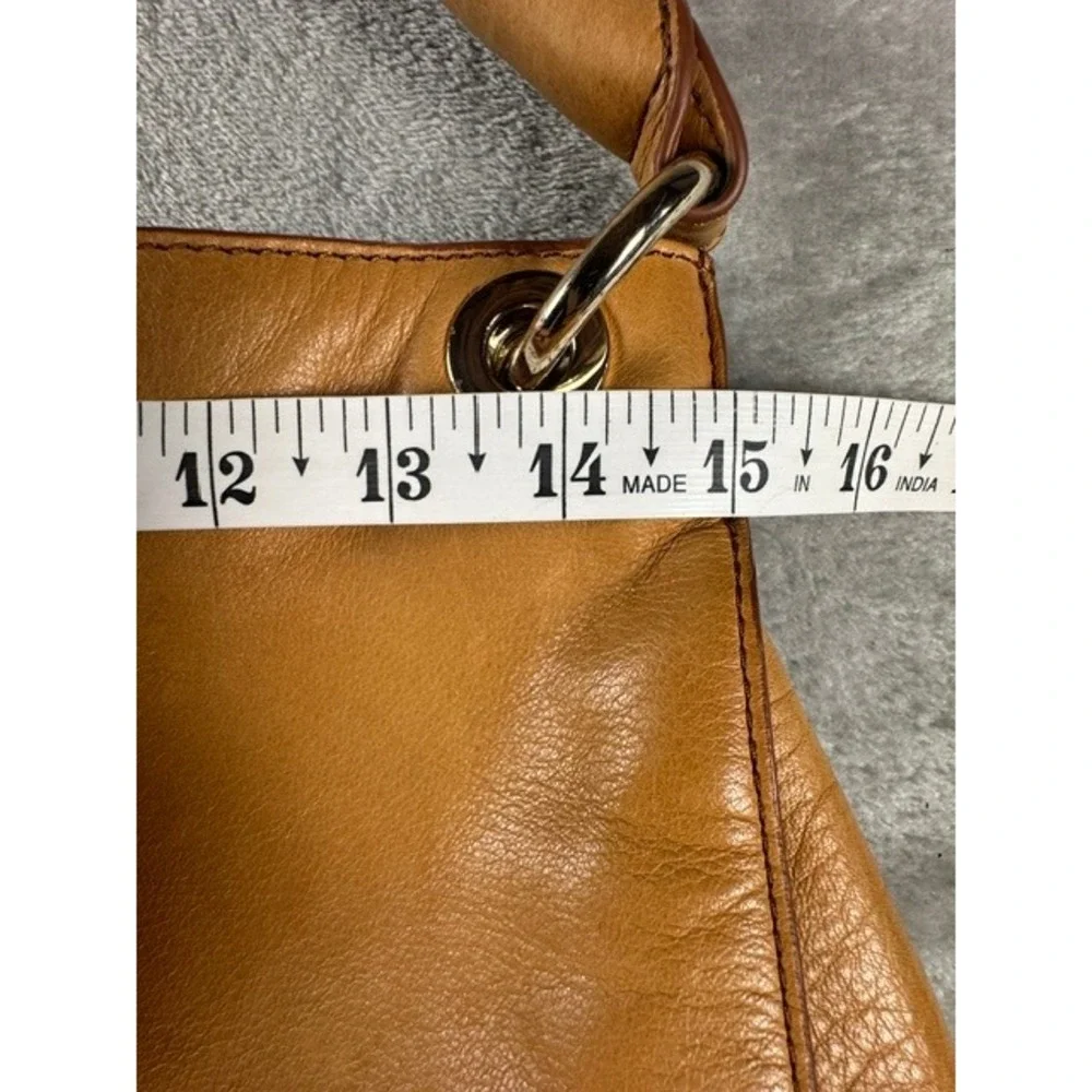 Mark & Graham Hobo Bag Womens Large Camel Tan Leather Slouchy Shoulder Tote